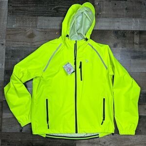 Baleaf Men’s Size XL Triumph Hooded Breathable Cycling Jacket Fluorescent Yellow